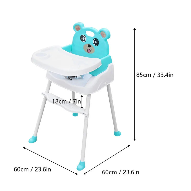 Portable Children Chair Detachable Baby Feeding Table and Chairs Modern Restaurant Furniture