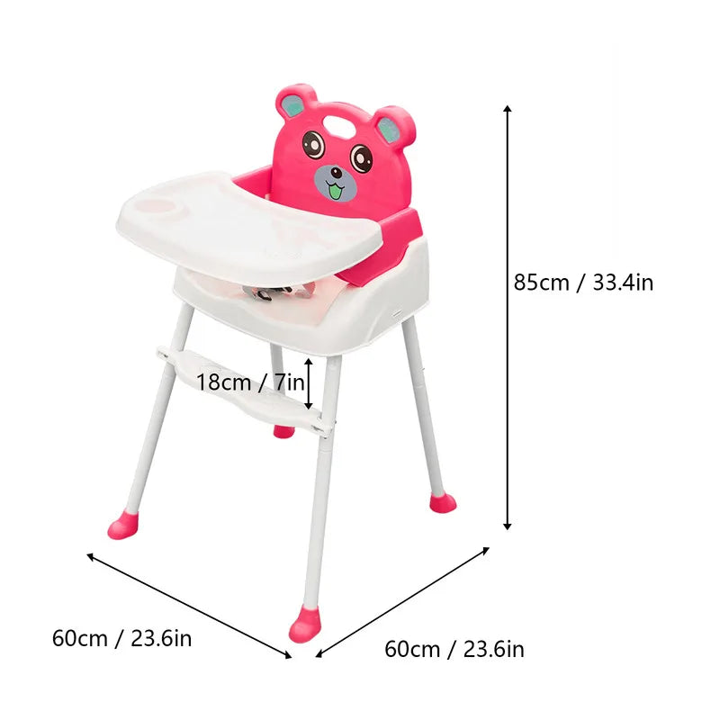 Portable Children Chair Detachable Baby Feeding Table and Chairs Modern Restaurant Furniture